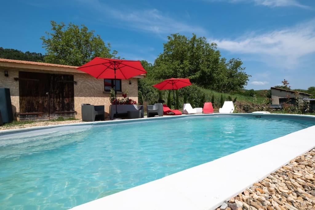 Вилла Combe Jolie Clim, Piscine & Jacuzzi Сен-Венсан-де-Коссе Экстерьер фото